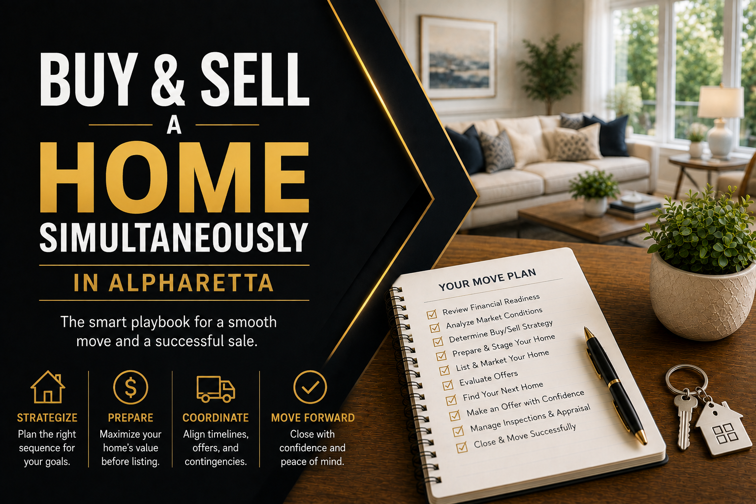 Thinking about buying before selling in Alpharetta? Learn how GAR Form F601, kick-out clauses, and bridge financing actually work before you list or offer.