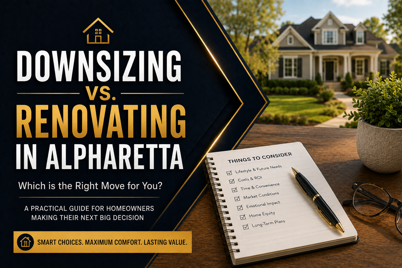 Downsizing vs Renovating in Alpharetta
