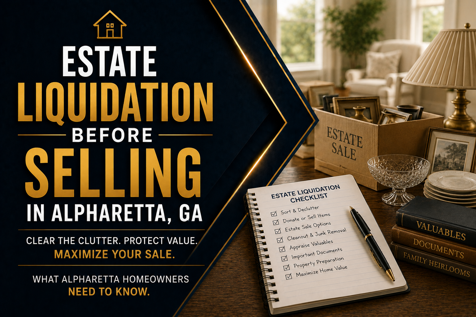 Estate Liquidation Before Selling in Alpharetta, GA