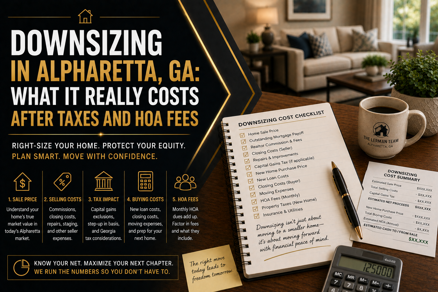 cost to downsize in alpharetta ga